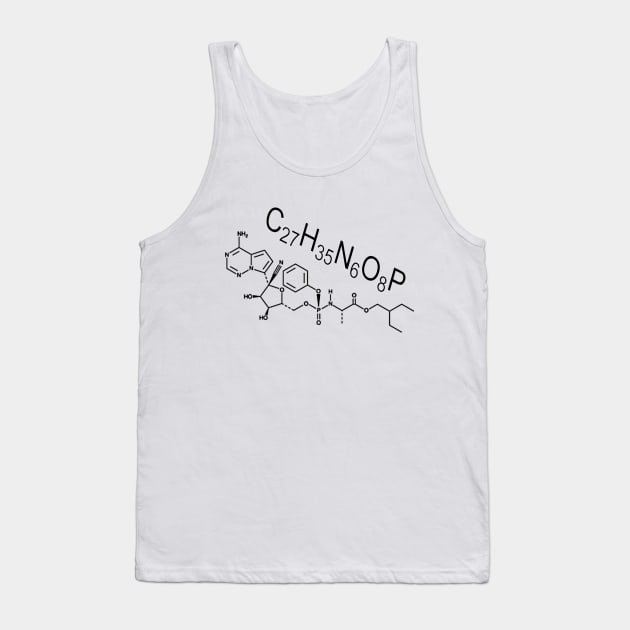 Remdesivir Chemical Formula and Structure Tank Top by radiogalaxy